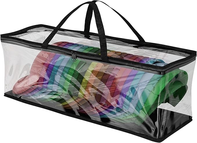 Large Capacity Clear Hat Storage Bag – Holds up to 22 Hats – Dustproof & Moisture-Resistant Foldable Organizer with Handles for Baseball Caps, Trucker Hats, Snapbacks