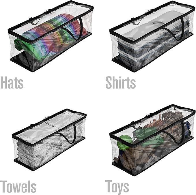 Large Capacity Clear Hat Storage Bag – Holds up to 22 Hats – Dustproof & Moisture-Resistant Foldable Organizer with Handles for Baseball Caps, Trucker Hats, Snapbacks